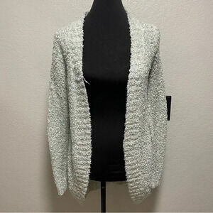 Forever 21 Mint Green open front cozy Maxi cardigan SMALL